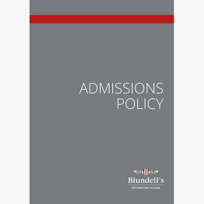 Admissions Policy