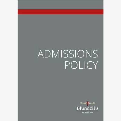 Admissions Policy