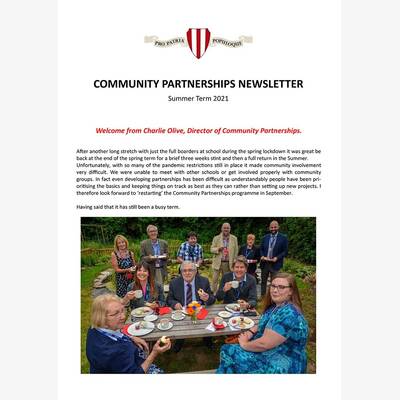 Community Partnerships Newsletter 3 Summer 2021 web
