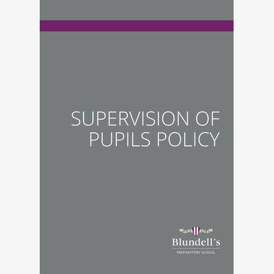 Supervision of Pupils Policy
